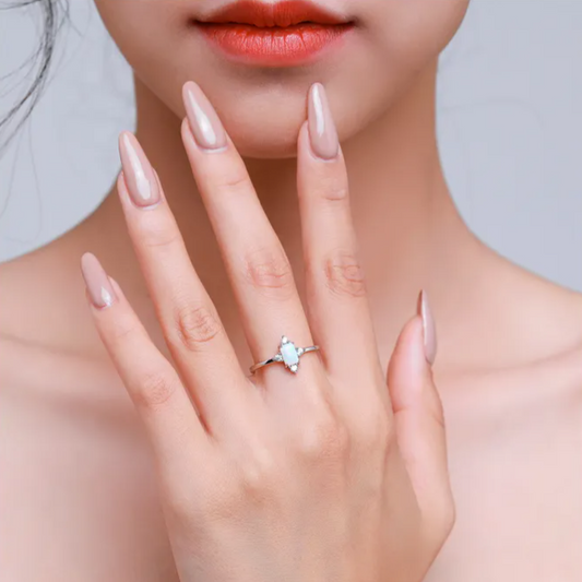 Shining Crown Opal Ring