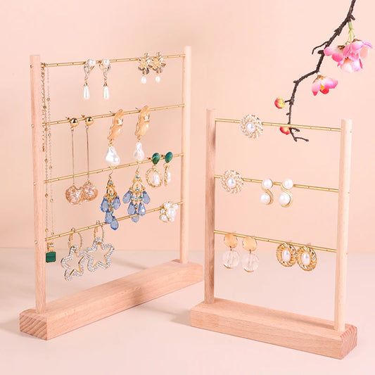Wooden Jewelry Display Stand